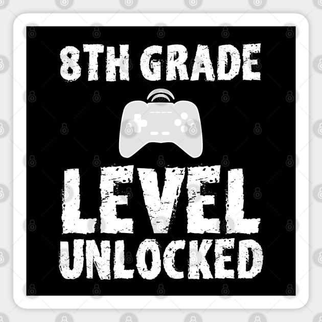 8th Grade Level Unlocked Magnet by mareescatharsis